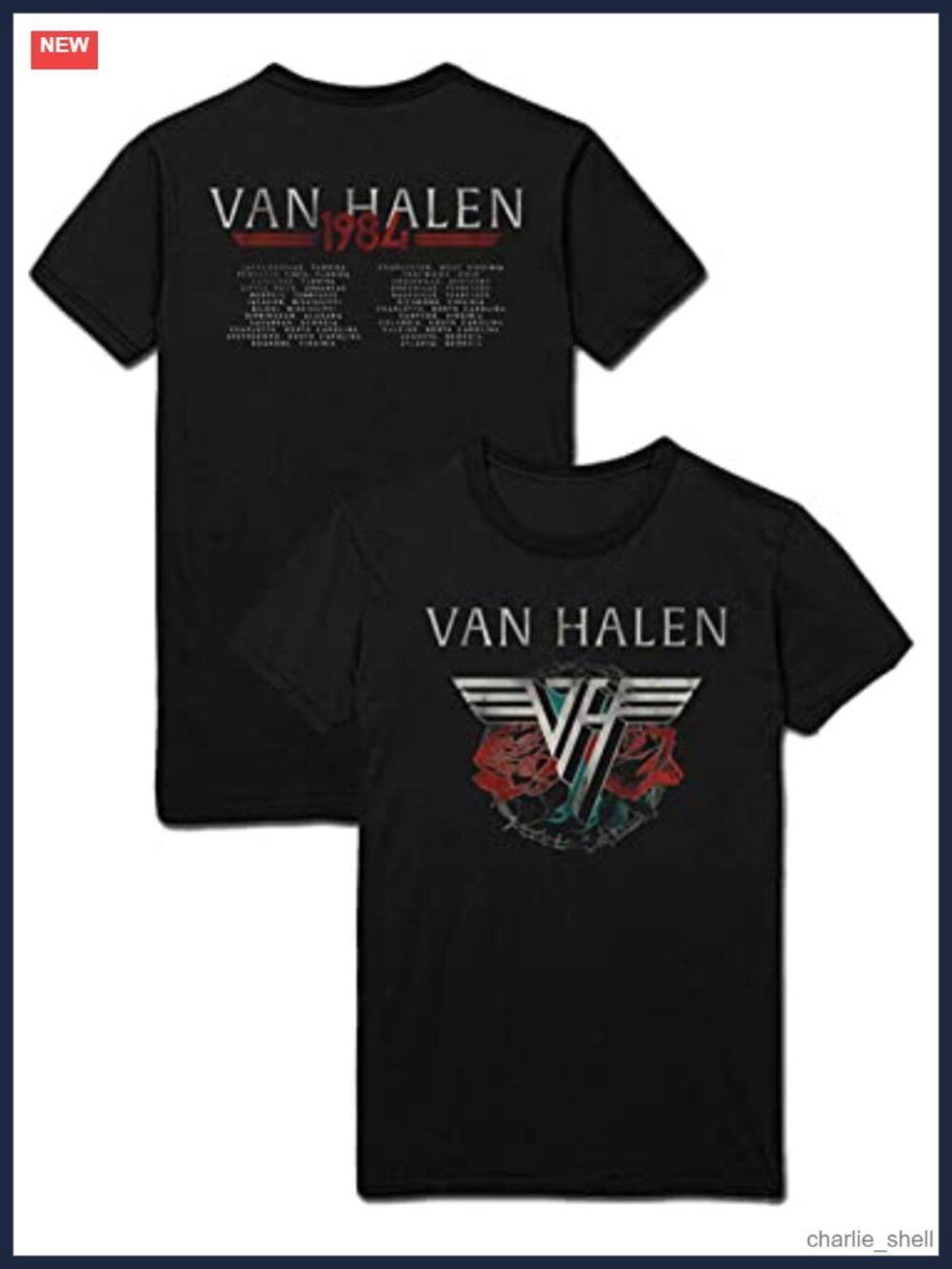 Van Halen 84 Tour Official Licensed Tee Shirt Unisex Cotton